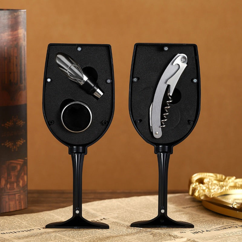 1\u002F2\u002F3pcs Christmas Wine Set with Corkscrew and Stoppers, Premium Red Wine Gift Collection