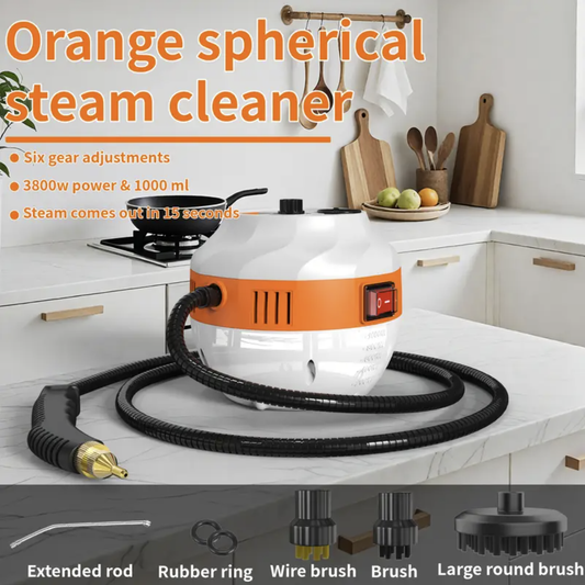 High-pressure And High-temperature Steam Cleaner, Household Steam Cleaner Handheld, High-temperature Carpet Cleaner, 33.81oz Water Tank Capacity, One-button Switch Control, Rotatable And Adjustable Gear, Suitable For Kitchen Fume And Tile Gap Cleaning