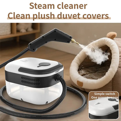 High-pressure And High-temperature Steam Cleaner, Household Steam Cleaner Handheld, High-temperature Carpet Cleaner, 40.58oz Water Tank Capacity, One-button Switch Control, Suitable For Kitchen Fumes, Sofas, Tile Gap Cleaning