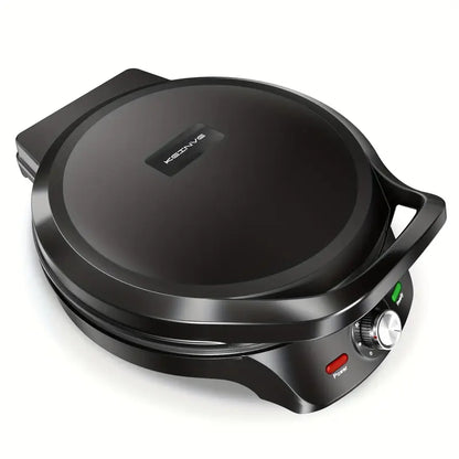 1500W Electric Smokeless Grill, 2-in-1 Indor Grill And Pizza Maker With 30-Min Timer And Auto Shut-Off, Working Together On Both Sides, 180° Open For Quesadilla, Sandwich, BBQ, Steak, Veggies, Gift Ideas, Perfect Gift For Christmas